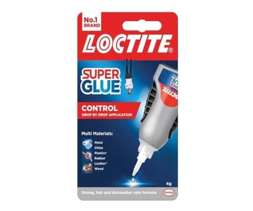 Image of Loctite Super Glue Liquid Control, Strong All Purpose Glue Accurate Repairs, Instant Super Glue for Various Materials, Clear Glue with Precise Nozzle, 1 x 4 g