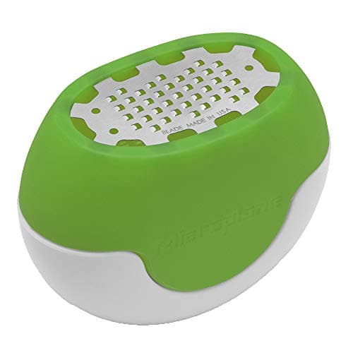 Image of Microplane 34730 FlexiZesti Zester Tool Stainless Steel/Green, 7 x 3.8 x 5.5 cm