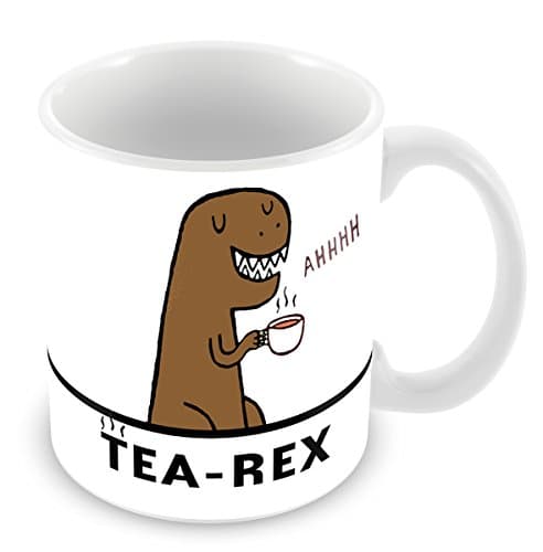 Image of FT Funny Tea-rex Dinosaur Coffee Mug Ceramic White 311.8 g