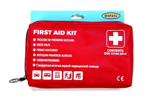 Image of RING DIN13164-2014 First Aid Kit: Comprehensive Range of Essentials for Minor Injuries