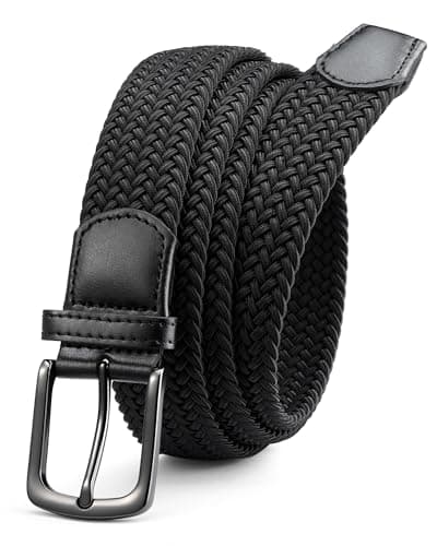 Image of CHAOREN Elastic Belts for Men - Elasticated Belt Men 1 3/8" for Golf Trousers - Tight Performed Stretch Belt
