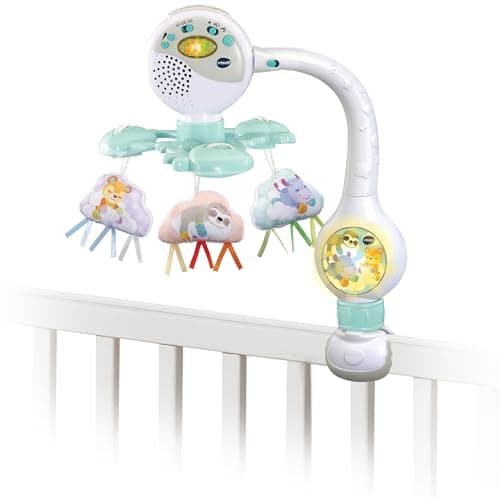 Image of VTech Cloud Mobile Cute Mobile with Night Light and Sensor for Children from 0-2 Years
