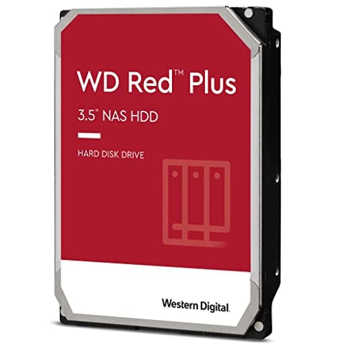 Image of WD Red Plus 2TB NAS 3.5" Internal Hard Drive - 5400 RPM Class, SATA 6 Gb/s, CMR, 128MB Cache