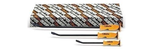 Image of Beta Tools 965/S3 Set of 3 Pry Bar Set Go Thru Crow Lever Set Prying Hand Tool 1 x 300mm Pry Bar, 1 x 450mm Pry Bar and 1 x 600mm Pry Bar Set of 3