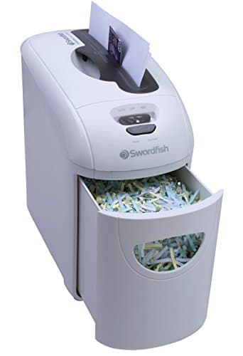 Image of Swordfish 40300 X-Securia 800XC 8 Sheet Cross Cut Paper/Document Shredder, White