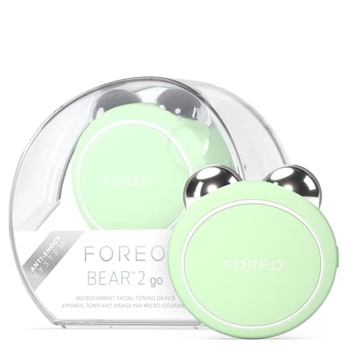 Image of FOREO Bear 2 go, Travel-Friendly Toning Microcurrent Facial Device, for Fine Lines & Wrinkles, Anti Aging, Face Sculpting, Instant Full Face Lift, Compact Skin Care Tools, Pistachio