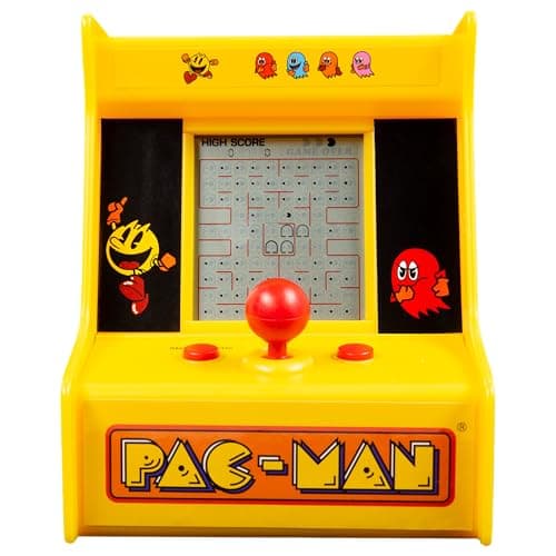 Image of Fizz Creations Pac-Man Desktop Game. Retro Inspired Mini Arcade Game. Classic Pac-Man Gameplay. Battery Powered. Officially Licensed.
