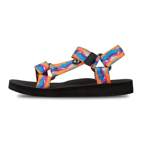 Image of Lakeland Active Women's Mockerkin Adjustable Outdoor Walking Lifestyle Sandals - Wasdale Orange - 6