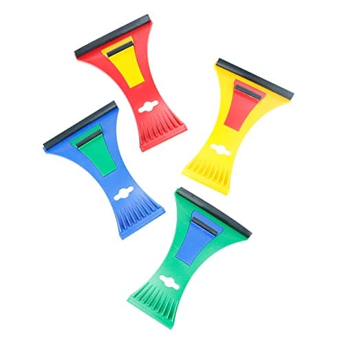 Image of Streetwize - Heavy Duty Ice Scraper and Squeegee With Mini Scrapper For Wing Mirrors | Frost Remover | De-Icer | Durable and Robust | Windscreen Anti Scratch | SWPBS