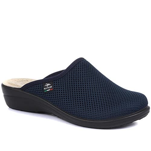 Image of Fly Flot Wide-Fit Anatomic Clogs - Navy Size 3