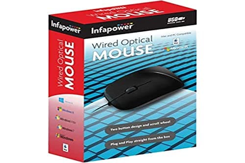 Image of Infapower X202 Wired Optical Mouse, Black