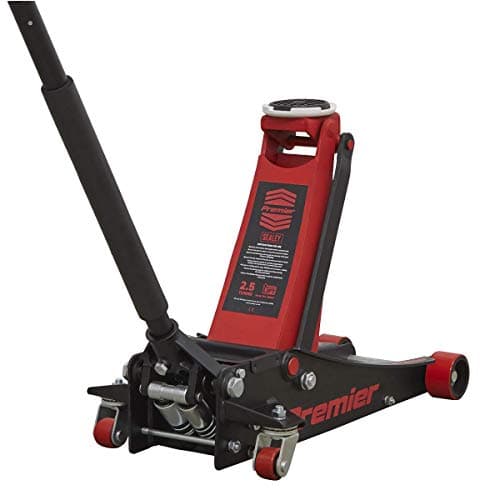Image of Sealey 2.5 Tonne Trolley Jack, Car Jack, Low Profile with Rocket Lift - 2501LE
