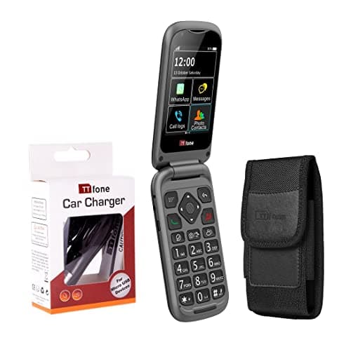Image of TTfone TT970 Whatsapp 4G Touchscreen Senior Big Button Flip Mobile Phone - Easy and Simple to Use (Bundle Deal)