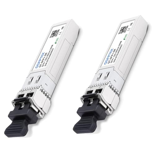 Image of QSFPTEK 2Pack 10G-SR SFP+ 850nm 300M Module 10GBASE-SR Multimode LC SFP+ Transceiver for Cisco SFP-10G-SR, Ubiquiti UF-MM-10G, Netgear, Mikrotik, D-Link, Supermicro Other Switches (850nm, 300M, DDM)