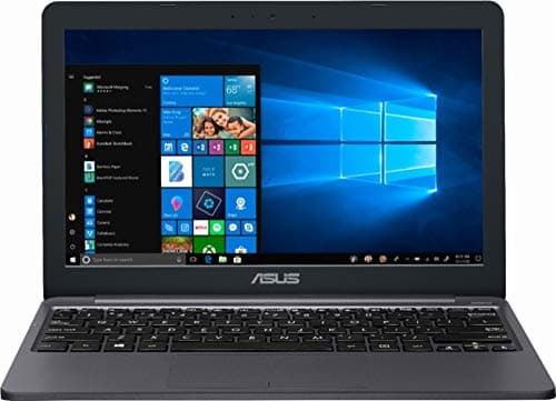 Image of Asus Vivobook E203MA Thin and Lightweight 11.6 Inch HD Laptop Intel Celeron N4000 Processor, 4GB RAM, 64GB eMMC Memory, 802.11AC Wi-Fi, HDMI, USB-C, Win 10