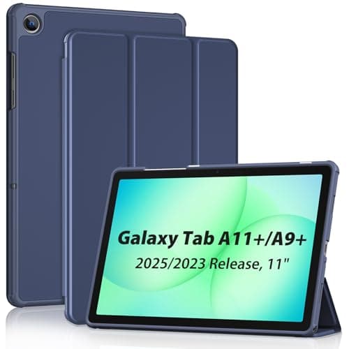 Image of ProCase Case for Samsung Galaxy Tab A11+ (SM-X230) 2025/ A9+ (SM-X210) 2023 11 Inch Tablet, Galaxy Tab A11 Plus/A9 Plus 11 Inch Tablet Case, Cover with Auto Sleep/Wake -Navy Blue