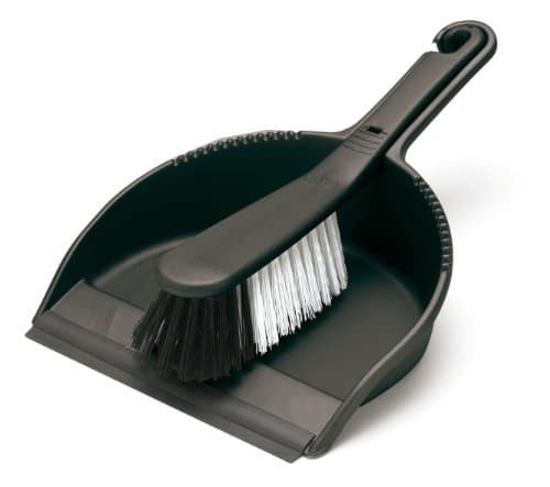 Image of Addis Soft Dustpan & Brush Black