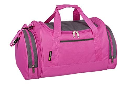 Image of MIG Gym Bag - Mens & Womens Holdall Bag, Travel Bag with Adjustable Shoulder Strap (Pink)