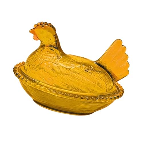 Image of MURYE Hen on Nest Covered with Lid for Candy Storage and Decor Nesting Hen Candy Bowl