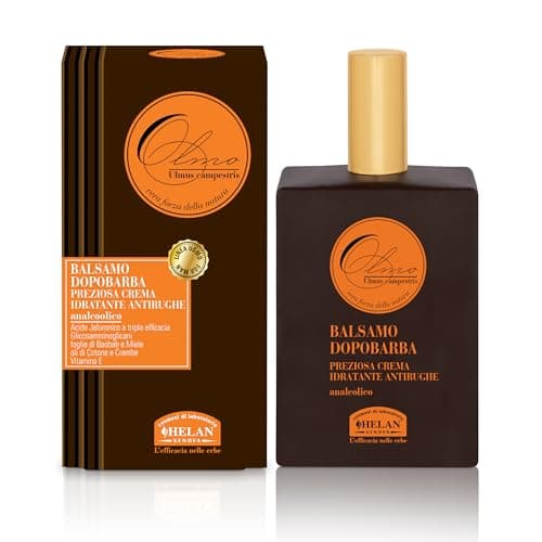 Image of Helan, Olmo, Aftershave Balm for Men, Moisturizing Anti-Wrinkle Cream with Hyaluronic Acid, Vitamin A and E, Baobab Leaf Extracts, and Cotton and Crambe Oils, 75 ml - Made in Italy
