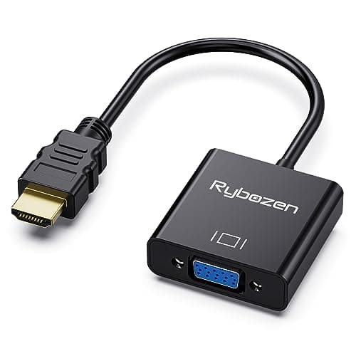 Image of DigitConvert HDMI to VGA Adapter, Gold-Plated HDMI to VGA Converter (Male to Female), Compatible for Computer, Laptop, PC, Monitor, Projector, HDTV, Chromebook, Raspberry Pi, Roku, Xbox and More