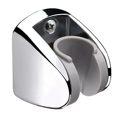 Image of HOMEWELL On Wall Mount Shower Bracket for Handheld Shower Head, Height Adjustable Holder - Large Angle Adjustable to Meet Any Space Bathroom- Chrome