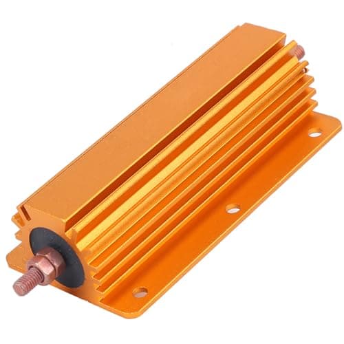 Image of Hyuduo RX24 200W 1Ohm Aluminum Case Wirewound Resistor for Power Supply and Sensor Applications, Chassis Mounted with Screw Terminals