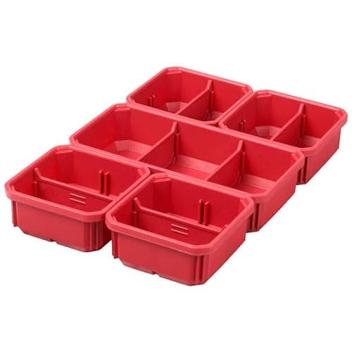Image of Milwaukee PACKOUT 4932478301 Boxes for Organiser Slim (5), Multi-Coloured