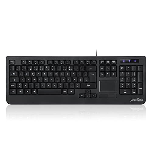 Image of Perixx PERIBOARD-513U Corded Keyboard with Touchpad USB Black