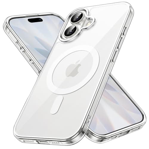 Image of JETech Magnetic Case for iPhone 17 6.3-Inch Compatible with MagSafe, Shockproof Phone Bumper Cover, Anti-Scratch Clear Back (Clear)