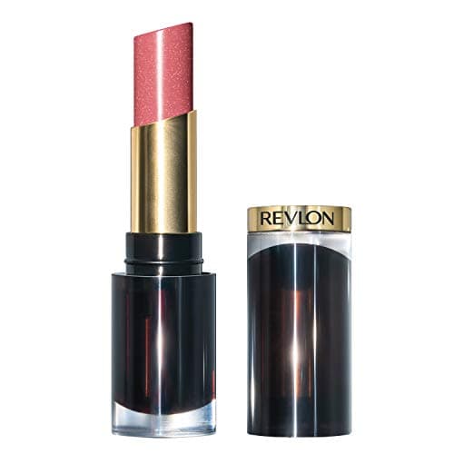 Image of Revlon Super Lustrous Glass Shine Lipstick, Flawless Moisturizing Lip Color with Aloe, Hyaluronic Acid and Rose Quartz, Beaming Strawberry (002)