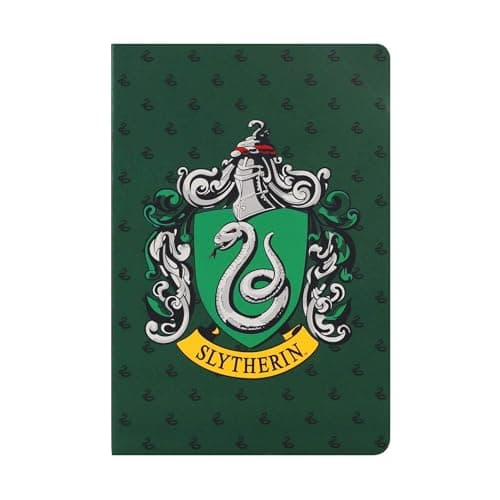 Image of Half Moon Bay | Harry Potter | Slytherin A5 Notebook | Journal & Mini Notebook | Official Merchandise | Small Notebook & Stationery Supplies | Book Lover Gifts