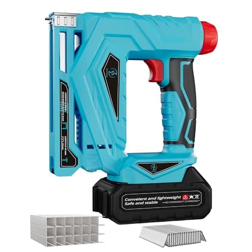 Image of 3/8” Cordless Nail Gun,2 in 1 Brushless Brad Nailer/Staple Gun with 2000 Staples,2 Mode Cordless Fix Nailer for Woodworking,Upholstery,DIY Projects