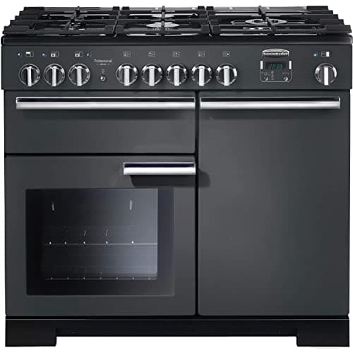 Image of Rangemaster Professional Deluxe 100cm Dual Fuel Range Cooker - Slate Grey