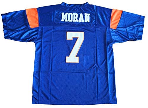 Image of Blue Mountain State 7 Alex Moran Football Jersey Blue White, Blue, XXL