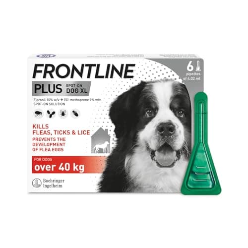 Image of FRONTLINE Plus Flea & Tick Treatment for Extra Large Dogs - 6 Pipettes