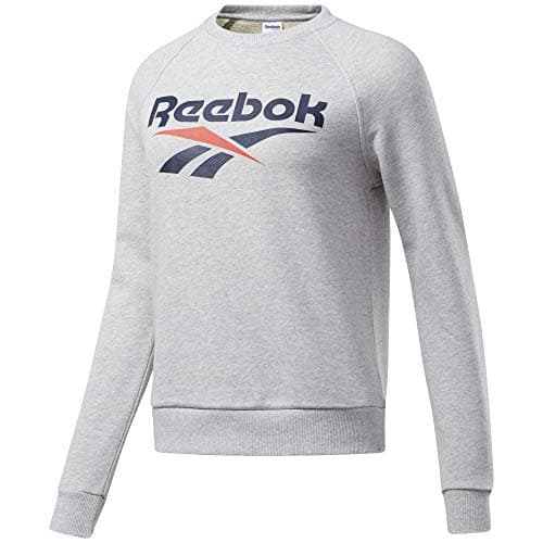 Image of Reebok Classic Vector Crewneck, Light Grey Heather, Small