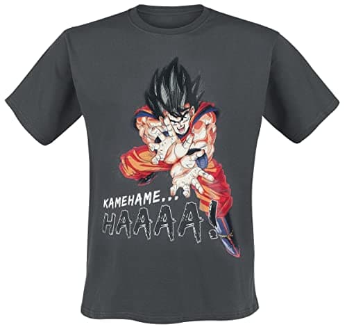 Image of ABYstyle DRAGON BALL - T-Shirt DBZ/Kamehameha - Dark Grey (XL)