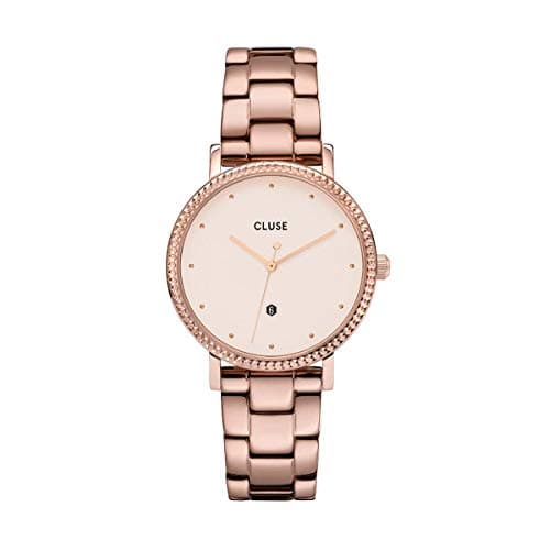 Image of CLUSE CW0101209009 Women's Analogue Quartz Watch with Stainless Steel Strap, Rose-Gold, Bracelet