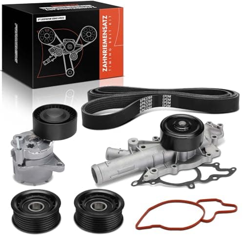 Image of Frankberg Timing Belt Repair Kit Camshaft Belt Repair Kit with Water Pump Compatible with C-Class W203 2.2L 2003-2007 E-Class W211 2.7L 2002-2008 Replace#