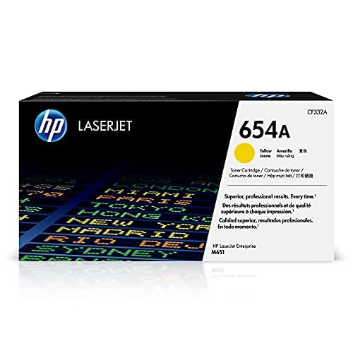 Image of HP CF332A 654A Original LaserJet Toner Cartridge, Yellow, Single Pack