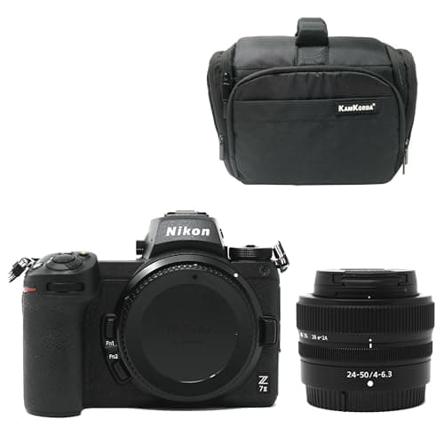 Image of KamKorda Camera Bag + Z7 II Mirrorless Digital Camera with Z 24-50mm f/4-6.3 Lens, 45.7MP FX-Format BSI CMOS Sensor, UHD 4K60 Video, Touchscreen LCD + 2 Year Warranty