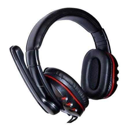 Image of Dynamode MX-878 USB Headset, Adjustable Boom Microphone, Inline Volume Control