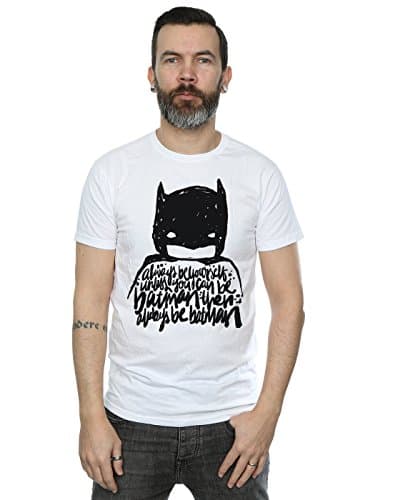 Image of DC Comics Men's Batman Always Be Yourself T-Shirt X-Large White