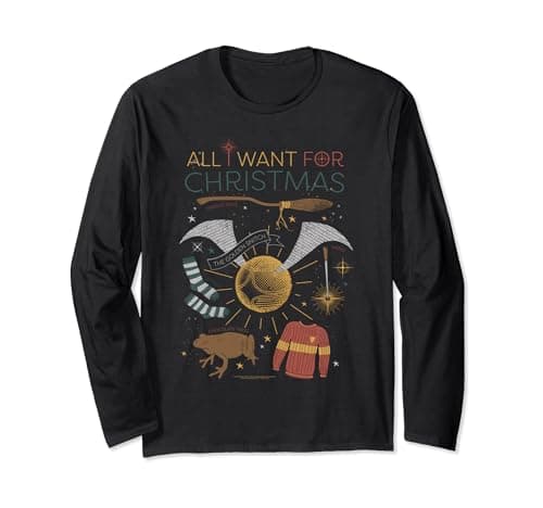 Image of Harry Potter All I Want For Christmas Long Sleeve T-Shirt