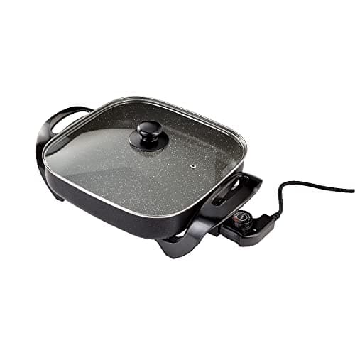 Image of Judge Electric Skillet Non-Stick Multicooker, 30cm, Electric Frying Pan with Glass Lid & Carry Handles