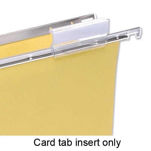 Image of 5 Star Card Inserts for Suspension File Tabs White [Pack of 50]
