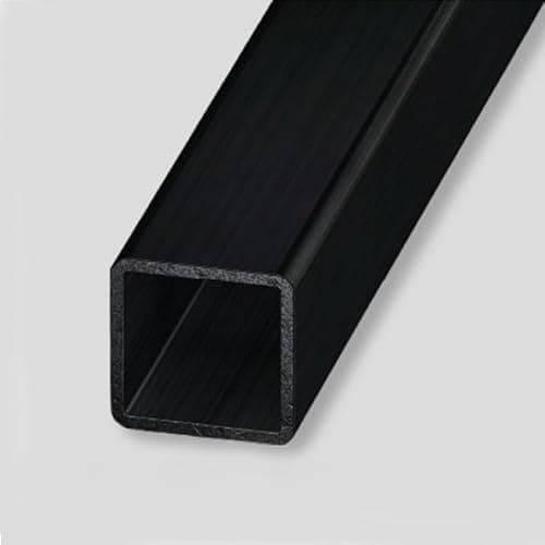 Image of Black MILD Steel Square Tube Hollow Metal 25mm x25mm Box Section 1M 2Meter 3Meter Opposite Wall Support (60 CM 23.2 Inches)