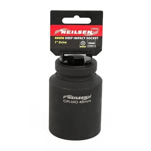Image of Neilsen CT6563 1in Dr Deep Impact Socket 46mm - 6 Point Single Hex, Height 90mm