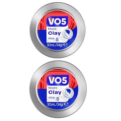 Image of VO5 Extreme Style Matt Clay Extra Hold For Sculpted Texture And Choppy Matt Finish All Day Hold 30ml Travel Size (Pack of 2)